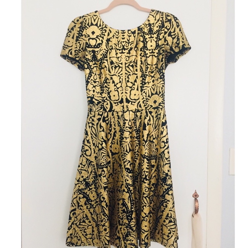 Boutique Gold Party Dress